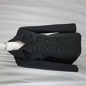 Jason Kole Women's Vintage Double-Breasted Wool Pea Coat Size M.
